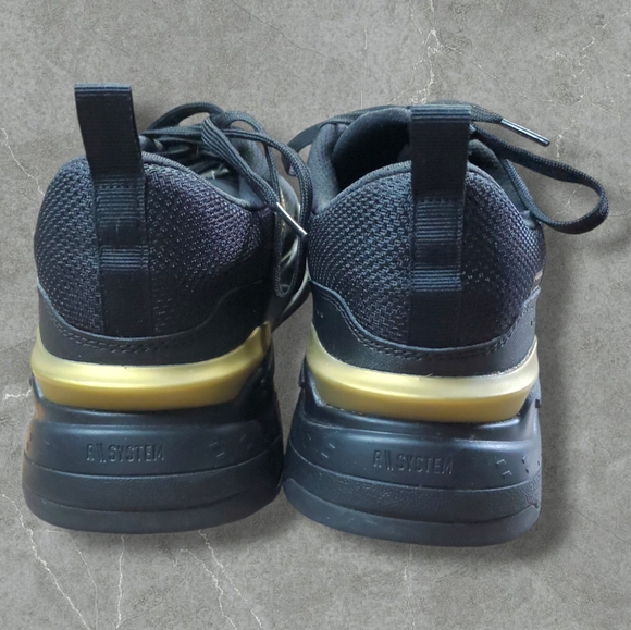 Puma | Porsche PL Metal Energy RS-Fast Lace Up Sneakers Gold and Black US 12 EUC - Picture 3 of 7